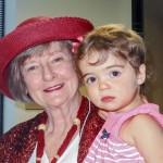 AAUW Sacramento president Nancy McCabe and her granddaughter.